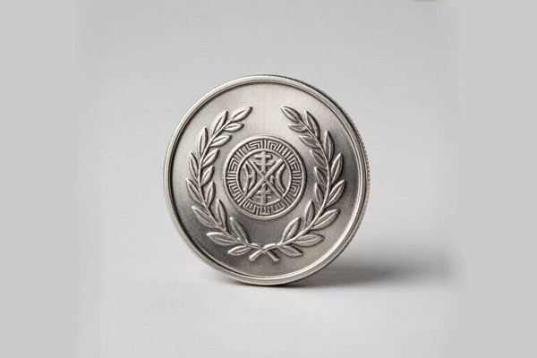 No color metal challenge coin